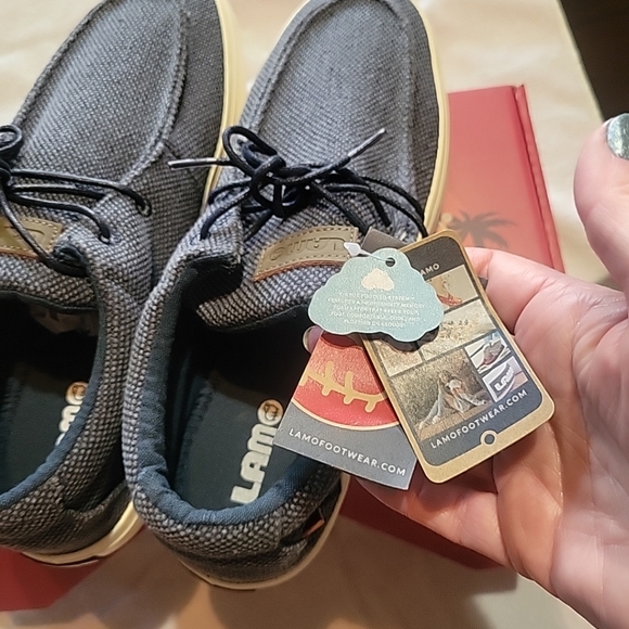 Lamo Tate Size 11 Womens Boat Shoes Navy - Picture 6 of 12